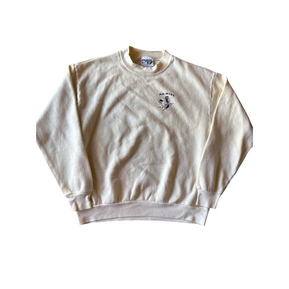 Vintage M.R. Ducks Ocean City Maryland USA Made Cream L Crewneck Sweatshirt - Picture 2 of 7